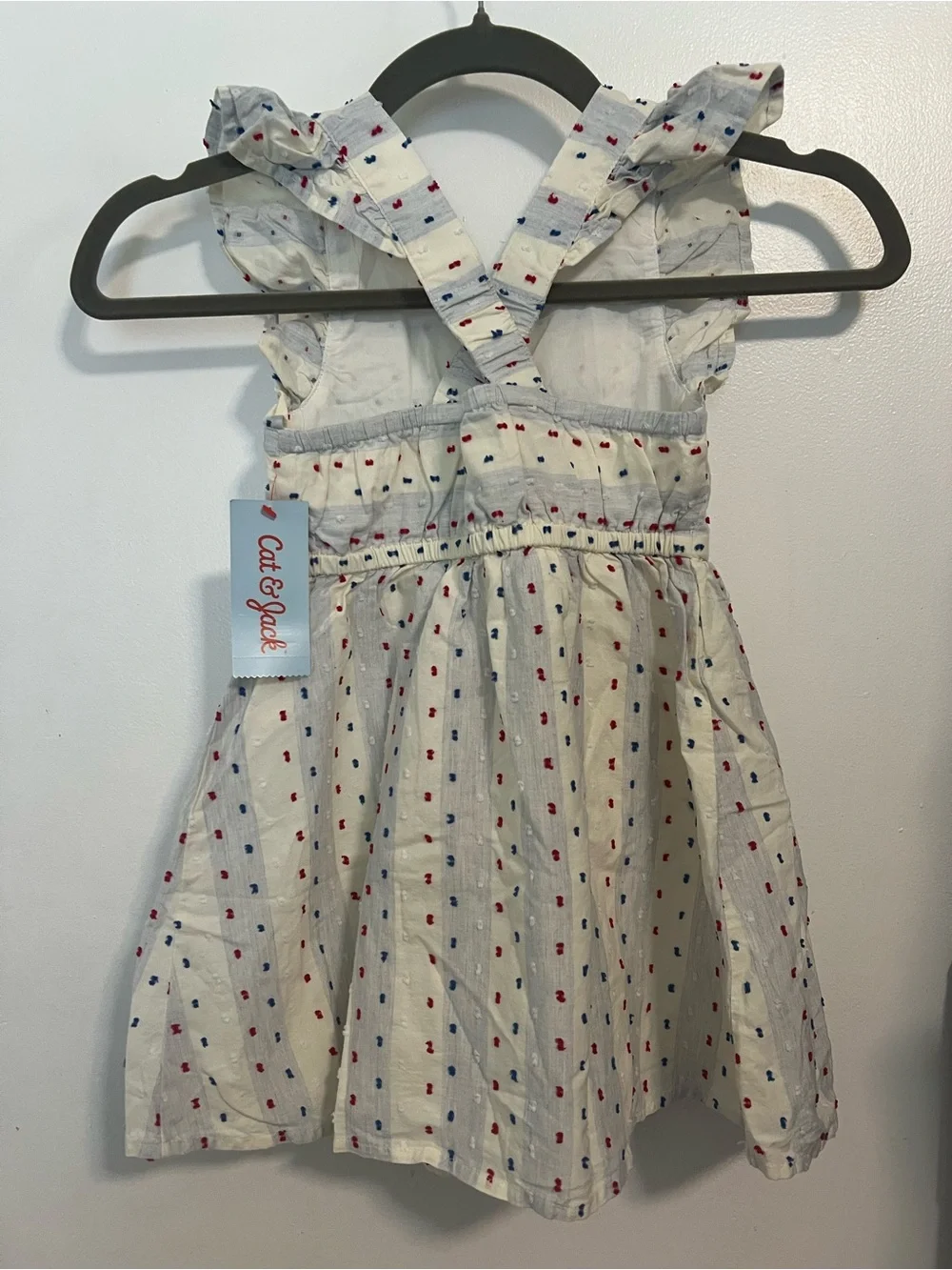 Cat & Jack Toddler Girls Americana Clip Spot Dress Size 4T